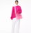 Tote mediano de malla Marc Jacobs rosa